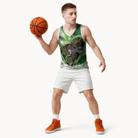 Piwakawaka New Zealand Christmas In July Basketball Jersey NZ Aroha Koru Fern Marble Vibes LT14 - Polynesian Pride