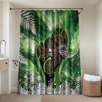 Piwakawaka New Zealand Christmas In July Bathroom Set NZ Aroha Koru Fern Marble Vibes
