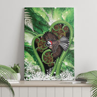 Piwakawaka New Zealand Christmas In July Canvas Wall Art NZ Aroha Koru Fern Marble Vibes