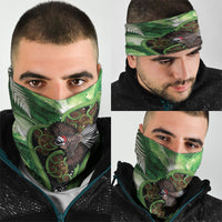 Piwakawaka New Zealand Christmas In July Neck Gaiter NZ Aroha Koru Fern Marble Vibes LT14 - Polynesian Pride