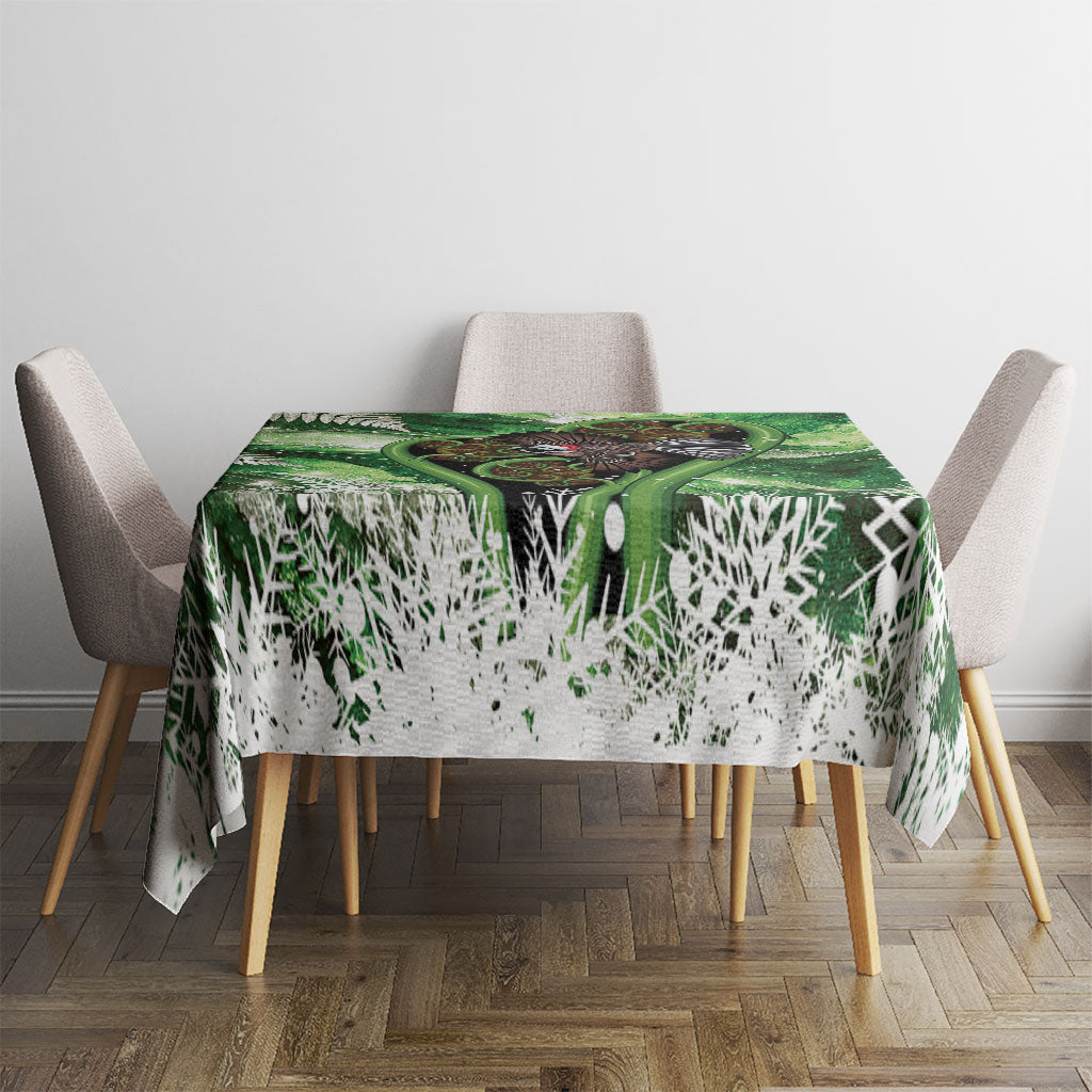 Piwakawaka New Zealand Christmas In July Tablecloth NZ Aroha Koru Fern Marble Vibes