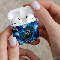 Tui Bird New Zealand Christmas In July AirPods Case NZ Aroha Koru Fern Marble Vibes LT14 - Polynesian Pride
