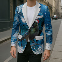 Tui Bird New Zealand Christmas In July Blazer NZ Aroha Koru Fern Marble Vibes LT14 - Polynesian Pride