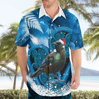Tui Bird New Zealand Christmas In July Hawaiian Shirt NZ Aroha Koru Fern Marble Vibes LT14 - Polynesian Pride