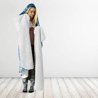 Tui Bird New Zealand Christmas In July Hooded Blanket NZ Aroha Koru Fern Marble Vibes LT14 - Polynesian Pride