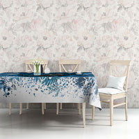 Tui Bird New Zealand Christmas In July Tablecloth NZ Aroha Koru Fern Marble Vibes LT14 - Polynesian Pride