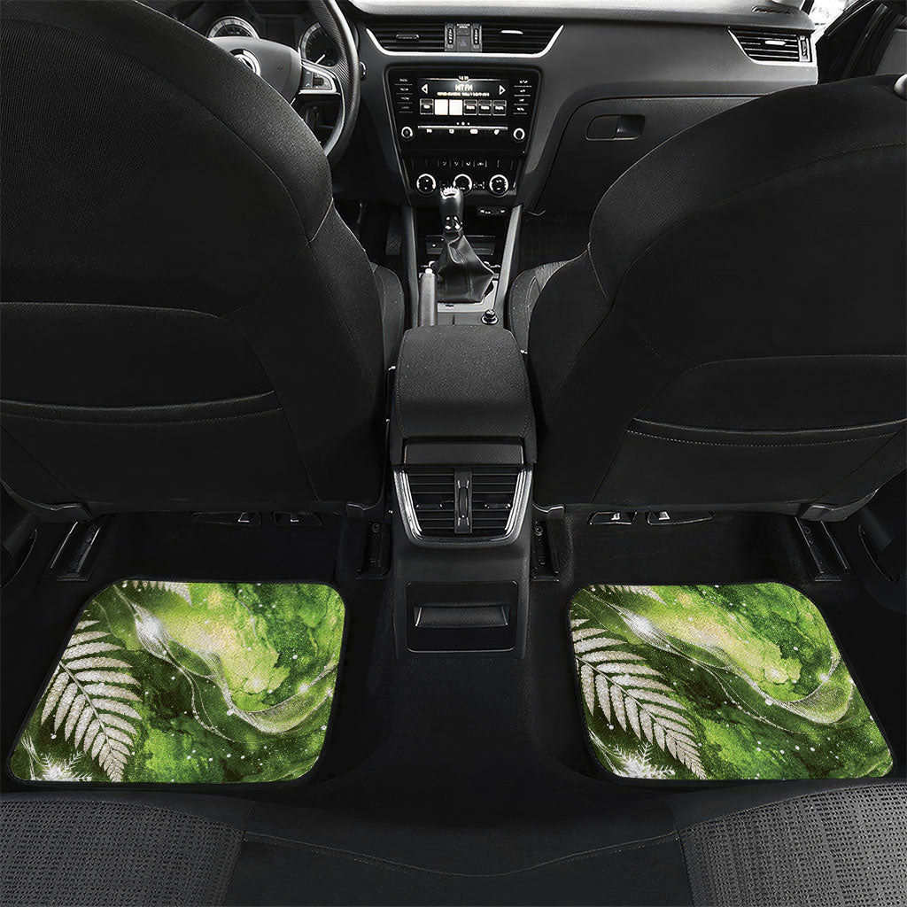 Kakapo New Zealand Christmas In July Car Mats NZ Aroha Koru Fern Marble Vibes