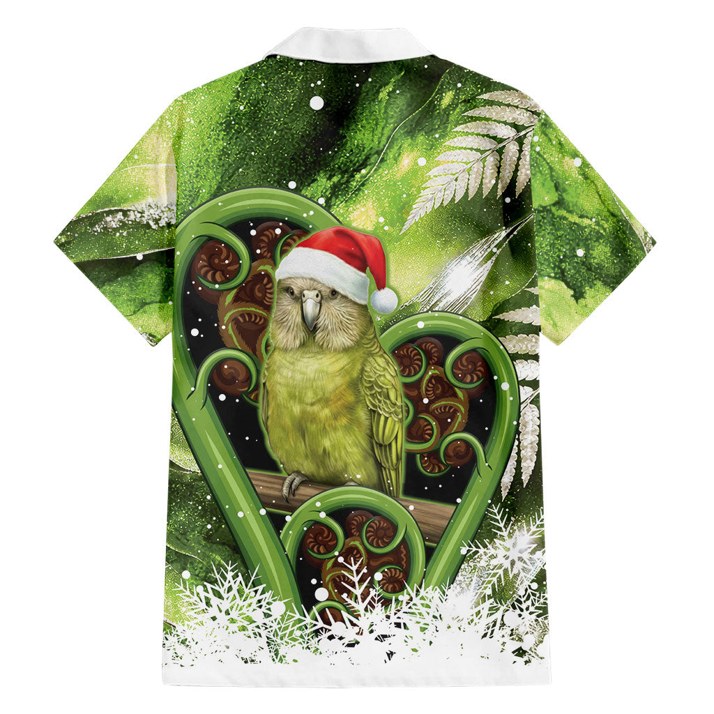 Kakapo New Zealand Christmas In July Hawaiian Shirt NZ Aroha Koru Fern Marble Vibes LT14 - Polynesian Pride