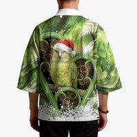 Kakapo New Zealand Christmas In July Kimono NZ Aroha Koru Fern Marble Vibes