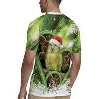 Kakapo New Zealand Christmas In July Rugby Jersey NZ Aroha Koru Fern Marble Vibes