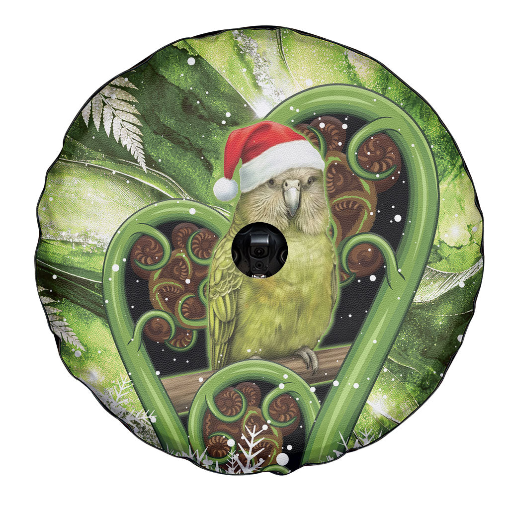Kakapo New Zealand Christmas In July Spare Tire Cover NZ Aroha Koru Fern Marble Vibes LT14 - Polynesian Pride