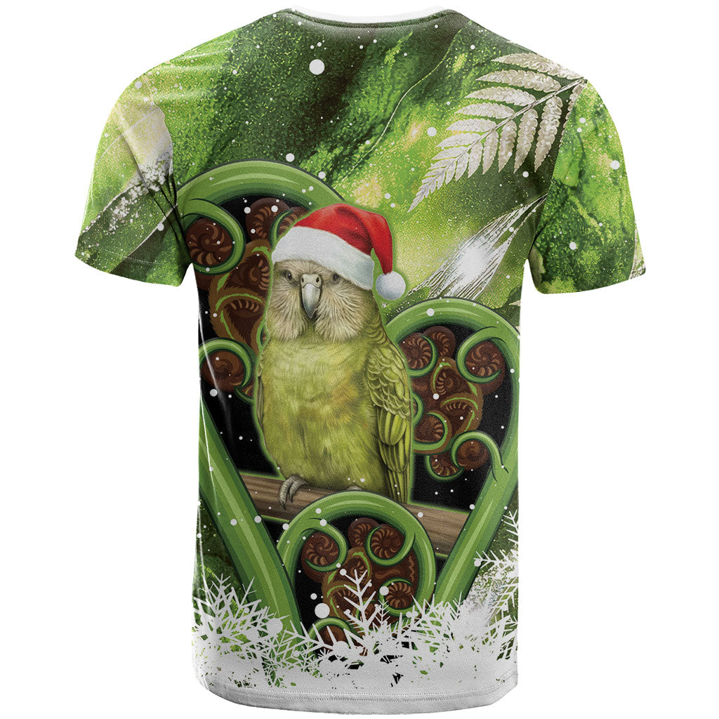 Kakapo New Zealand Christmas In July T Shirt NZ Aroha Koru Fern Marble Vibes LT14 - Polynesian Pride
