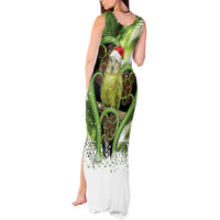 Kakapo New Zealand Christmas In July Tank Maxi Dress NZ Aroha Koru Fern Marble Vibes LT14 - Polynesian Pride