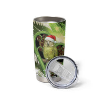 Kakapo New Zealand Christmas In July Tumbler Cup NZ Aroha Koru Fern Marble Vibes LT14 - Polynesian Pride