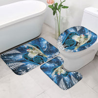 Sulphur-crested Cockatoo New Zealand Christmas In July Bathroom Set NZ Aroha Koru Fern Marble Vibes LT14 - Polynesian Pride