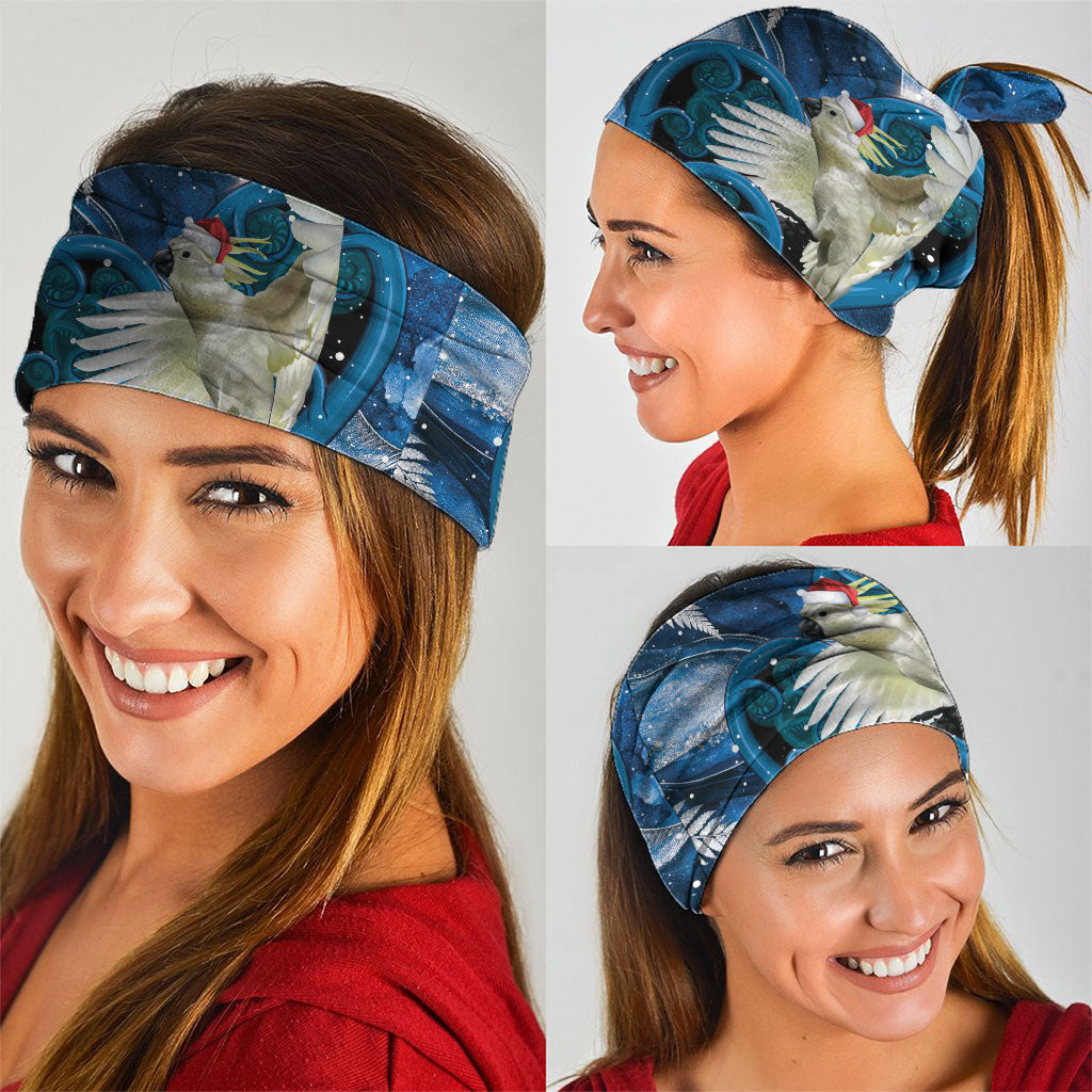 Sulphur-crested Cockatoo New Zealand Christmas In July Neck Gaiter NZ Aroha Koru Fern Marble Vibes LT14 - Polynesian Pride