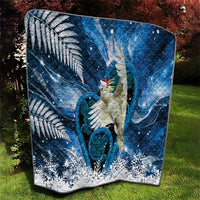 Sulphur-crested Cockatoo New Zealand Christmas In July Quilt NZ Aroha Koru Fern Marble Vibes LT14 - Polynesian Pride