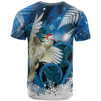 Sulphur-crested Cockatoo New Zealand Christmas In July T Shirt NZ Aroha Koru Fern Marble Vibes LT14 - Polynesian Pride