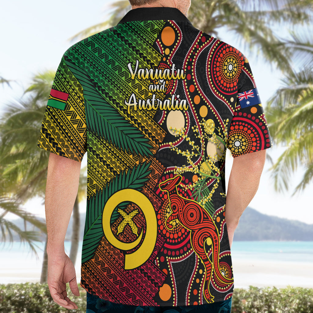 Vanuatu and Australia Hawaiian Shirt Vanuatuan Polynesian Mix Aussie Aboriginal Art LT14 - Polynesian Pride