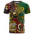 Vanuatu and Australia T Shirt Vanuatuan Polynesian Mix Aussie Aboriginal Art LT14 Black - Polynesian Pride