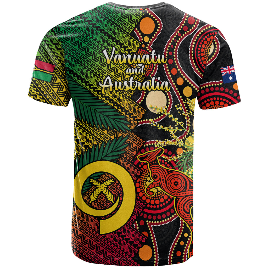 Vanuatu and Australia T Shirt Vanuatuan Polynesian Mix Aussie Aboriginal Art LT14 - Polynesian Pride