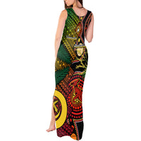 Vanuatu and Australia Tank Maxi Dress Vanuatuan Polynesian Mix Aussie Aboriginal Art LT14 - Polynesian Pride