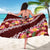 Oxblood Polynesia Sarong Plumeria With Hibiscus Pattern Tropical Vibes