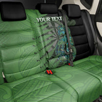 Personalised New Zealand Darts Back Car Seat Cover Aotearoa Maori Fern Mix Manaia Tattoo LT14 - Polynesian Pride
