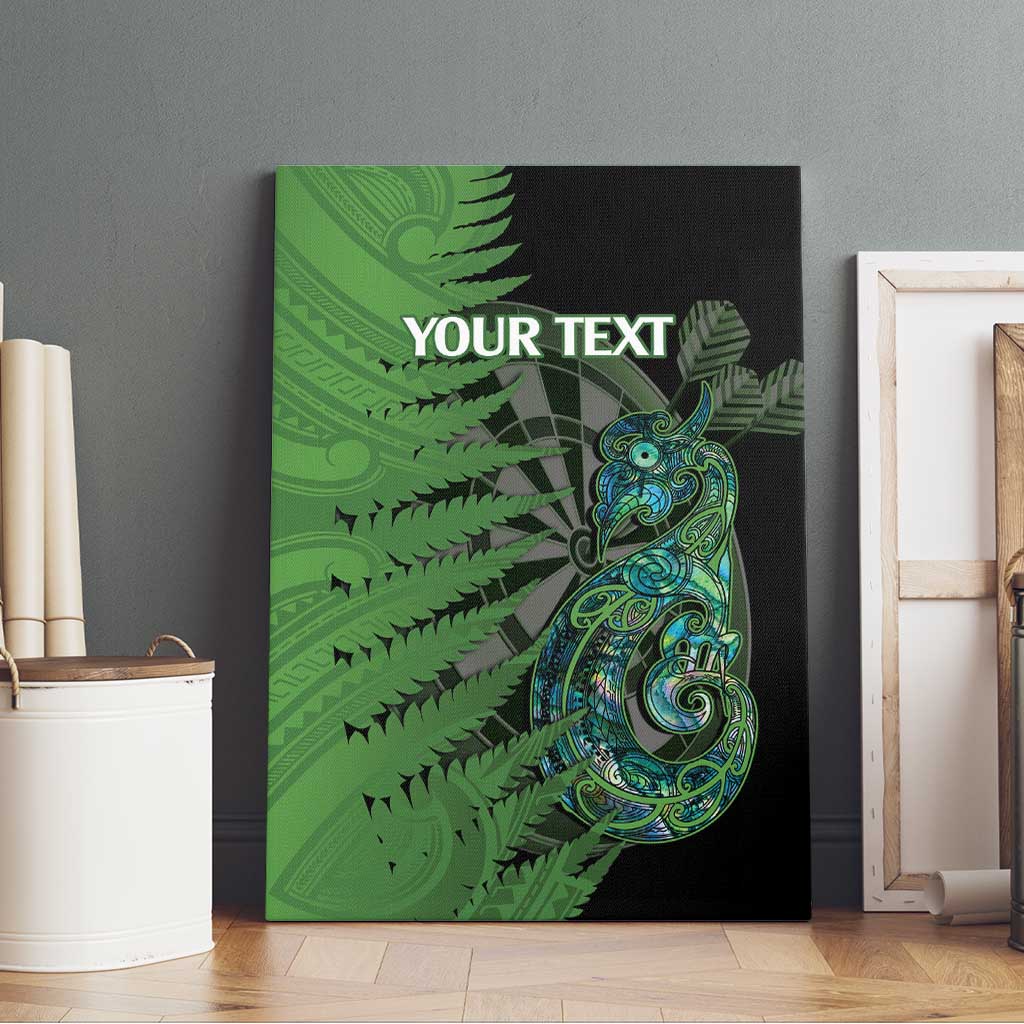 Personalised New Zealand Darts Canvas Wall Art Aotearoa Maori Fern Mix Manaia Tattoo LT14 - Polynesian Pride