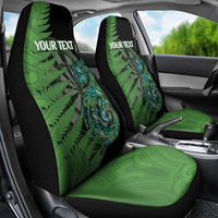 Personalised New Zealand Darts Car Seat Cover Aotearoa Maori Fern Mix Manaia Tattoo LT14 - Polynesian Pride