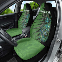 Personalised New Zealand Darts Car Seat Cover Aotearoa Maori Fern Mix Manaia Tattoo LT14 - Polynesian Pride