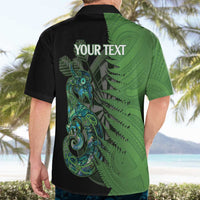 Personalised New Zealand Darts Hawaiian Shirt Aotearoa Maori Fern Mix Manaia Tattoo LT14 - Polynesian Pride