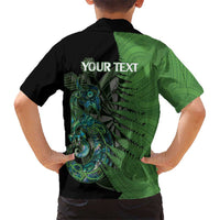 Personalised New Zealand Darts Hawaiian Shirt Aotearoa Maori Fern Mix Manaia Tattoo LT14 - Polynesian Pride