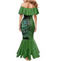 Personalised New Zealand Darts Mermaid Dress Aotearoa Maori Fern Mix Manaia Tattoo LT14 - Polynesian Pride