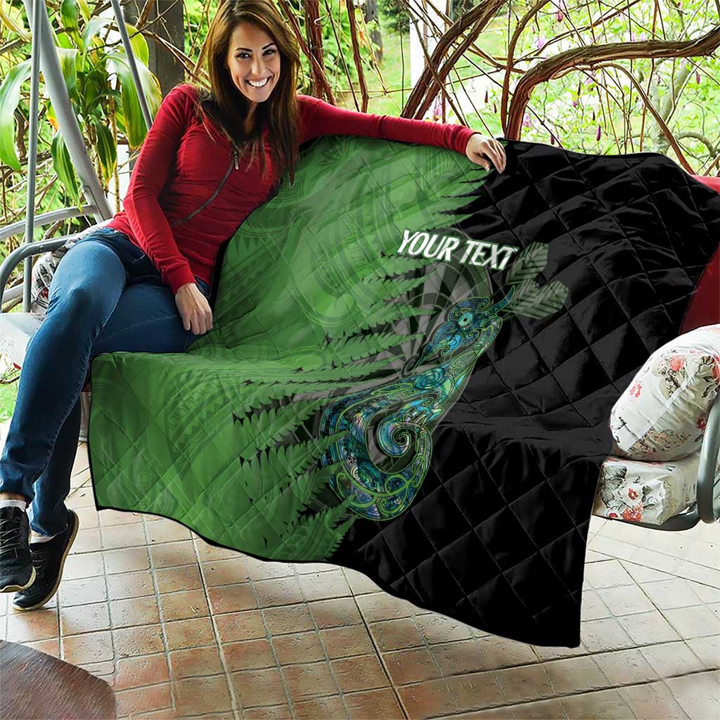 Personalised New Zealand Darts Quilt Aotearoa Maori Fern Mix Manaia Tattoo LT14 - Polynesian Pride