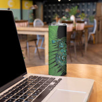 Personalised New Zealand Darts Skinny Tumbler Aotearoa Maori Fern Mix Manaia Tattoo LT14 - Polynesian Pride