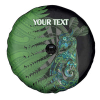 Personalised New Zealand Darts Spare Tire Cover Aotearoa Maori Fern Mix Manaia Tattoo LT14 - Polynesian Pride