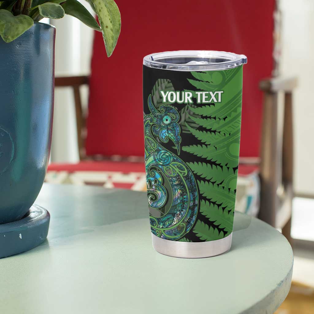Personalised New Zealand Darts Tumbler Cup Aotearoa Maori Fern Mix Manaia Tattoo LT14 - Polynesian Pride