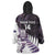 New Zealand Silver Fern Rugby Custom Wearable Blanket Hoodie Go All Black Purple Maori Paua Shell - Polynesian Pride