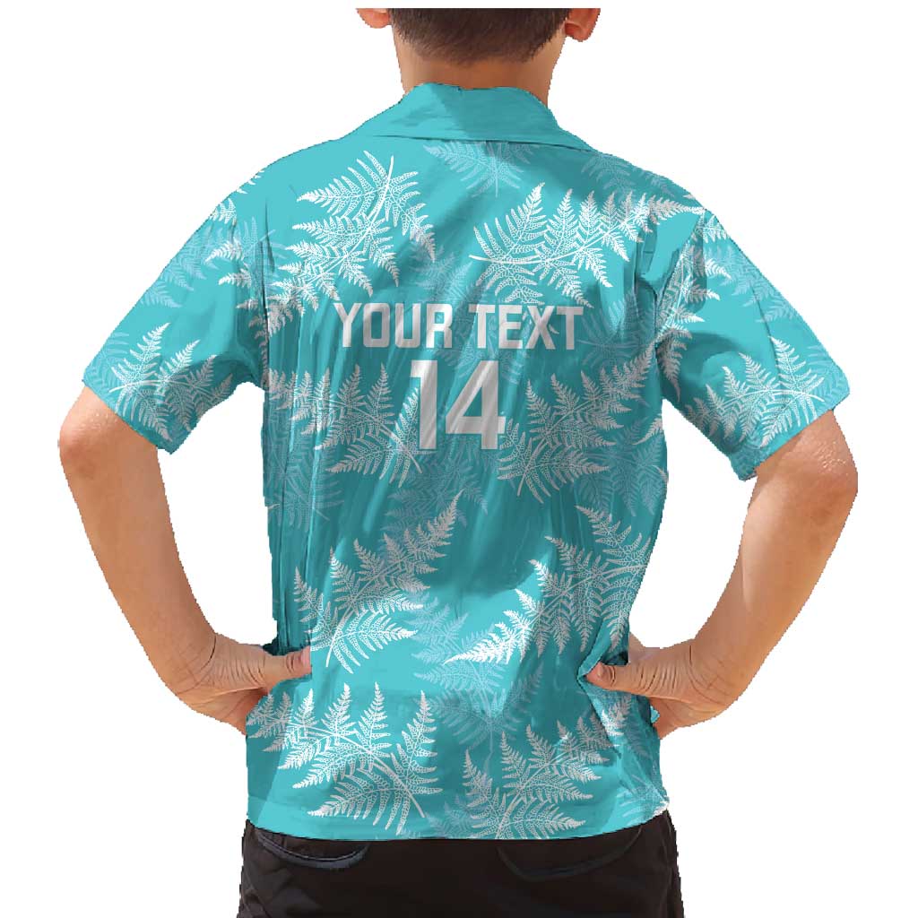 New Zealand Silver Fern Rugby Custom Family Matching Mermaid Dress and Hawaiian Shirt Go Aotearoa Champions Turquoise Version LT14 - Polynesian Pride