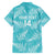 New Zealand Silver Fern Rugby Custom Family Matching Off Shoulder Maxi Dress and Hawaiian Shirt Go Aotearoa Champions Turquoise Version - Polynesian Pride