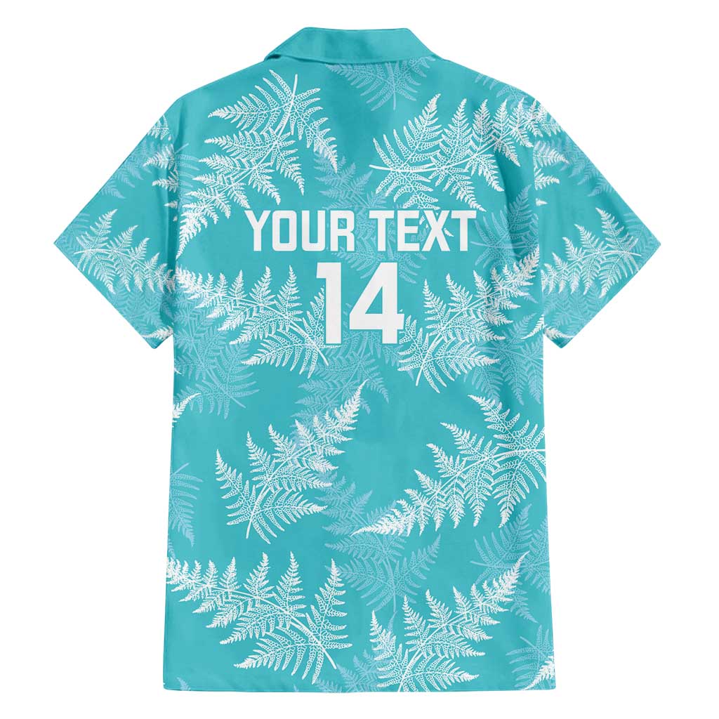 New Zealand Silver Fern Rugby Custom Family Matching Summer Maxi Dress and Hawaiian Shirt Go Aotearoa Champions Turquoise Version LT14 - Polynesian Pride