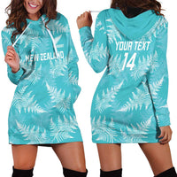 New Zealand Silver Fern Rugby Custom Hoodie Dress Go Aotearoa Champions Turquoise Version LT14 - Polynesian Pride