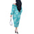 New Zealand Silver Fern Rugby Custom Off The Shoulder Long Sleeve Dress Go Aotearoa Champions Turquoise Version - Polynesian Pride
