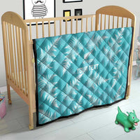 New Zealand Silver Fern Rugby Custom Quilt Go Aotearoa Champions Turquoise Version - Polynesian Pride