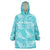 New Zealand Silver Fern Rugby Custom Wearable Blanket Hoodie Go Aotearoa Champions Turquoise Version - Polynesian Pride