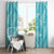 New Zealand Silver Fern Rugby Custom Window Curtain Go Aotearoa Champions Turquoise Version - Polynesian Pride