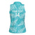 New Zealand Silver Fern Rugby Custom Women Sleeveless Polo Shirt Go Aotearoa Champions Turquoise Version - Polynesian Pride