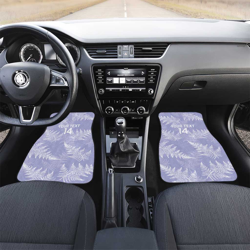 New Zealand Silver Fern Rugby Custom Car Mats Go Aotearoa Champions Purple Version - Polynesian Pride