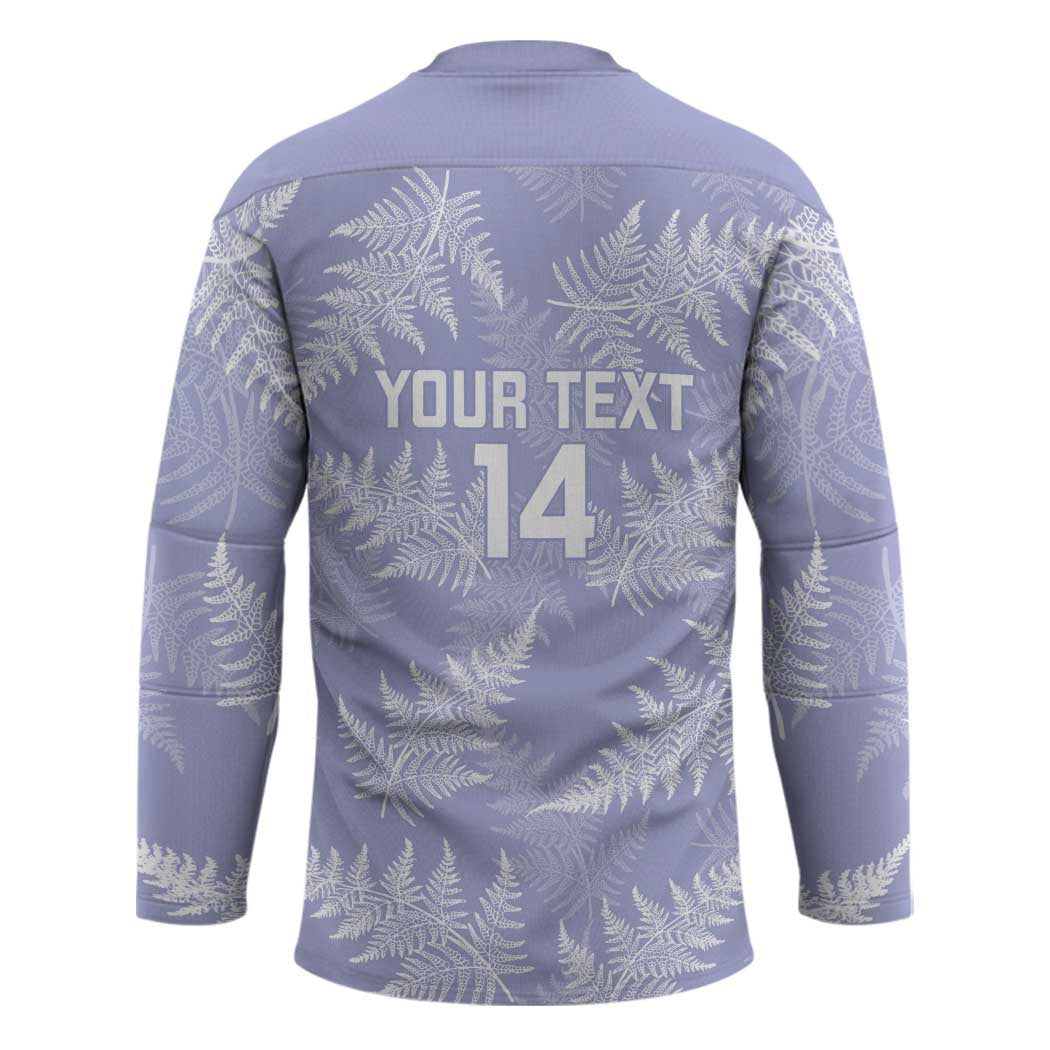 New Zealand Silver Fern Rugby Custom Hockey Jersey Go Aotearoa Champions Purple Version - Polynesian Pride